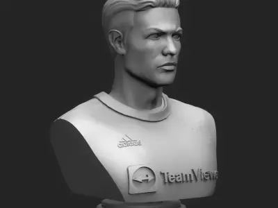  Cristiano Ronaldo 3D Printable Bust 3D print model