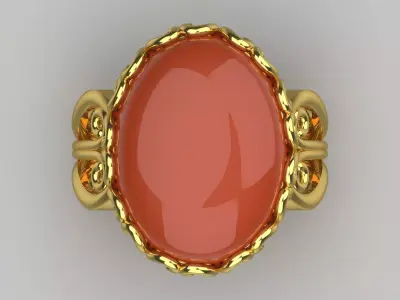 Gold Ring a Symbol of Ancient Power and Glory gr0149 3D print model