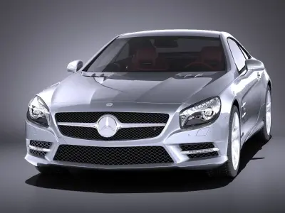 Mercedes SL 2015 VRAY 3D model