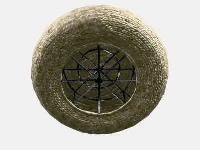 ALSEDA Stool Low-poly 3D model