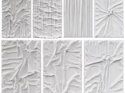 Original Abstract Textured Wall Painting 3D model