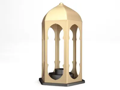 Lantern gold 3D model
