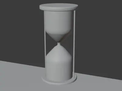 Hourglass PBR 3D model Low-poly 3D model