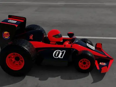 Little Formula One Racer 3D model