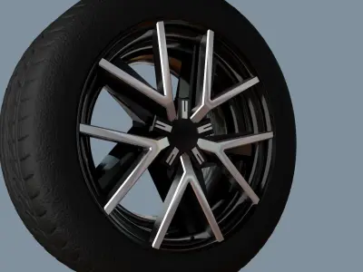 AS rims collection  1 - VW Braga  Low-poly 3D model
