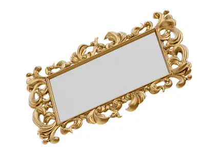 Antique Mirror Frame 3D model