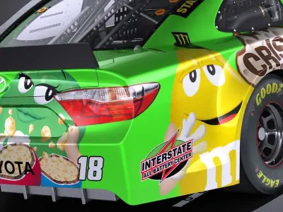 Nascar MnMs Kyle Busch 2017 VRAY 3D model
