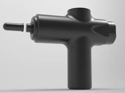 Massage Gun 3D Model - Professional Percussion Massager Free 3D model