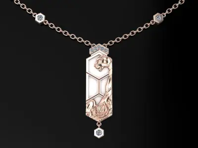 Necklaces 3DM STL OBJ model for 3D printing and CNC 3D print model