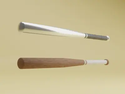 Baseball bats Free 3D model