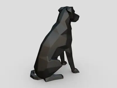 border collie labrador mix 3D print model