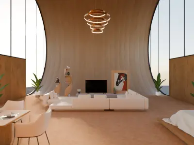 Meta Homes - 08 - Baked  Low-poly 3D model
