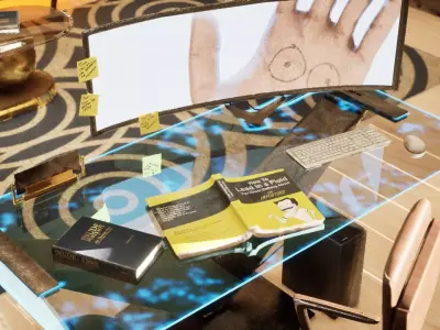 How To Book Free low-poly 3D model