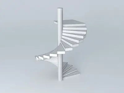 Spiral ladder 3D model