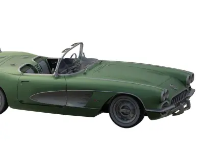 CHEVROLET CORVETTE 1950S 3D model
