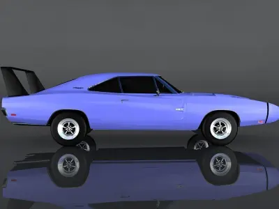 Dodge Charger Daytona Low-poly 3D model