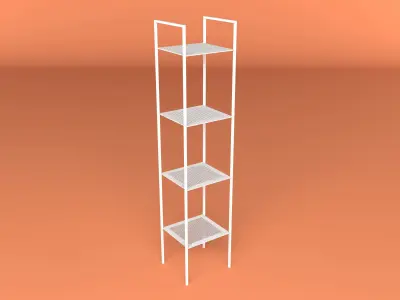 Industrial Style Bookshelf 3D model buy