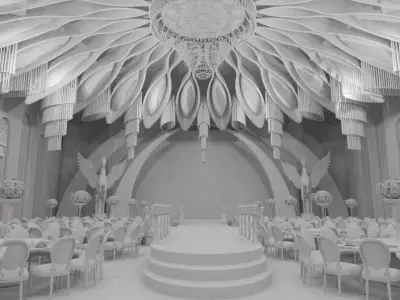Banquet Hall 3D model
