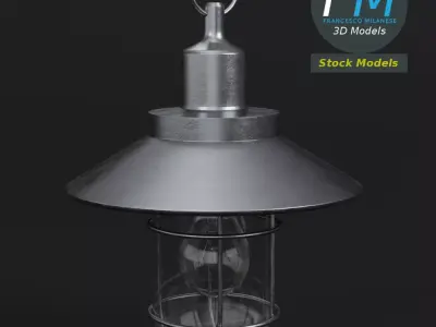 Hanging bulkhead lamp 3D model