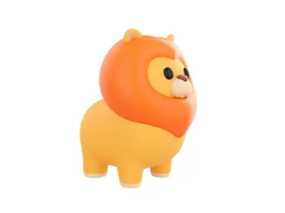 Lion Character 3D model purchase