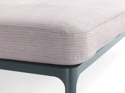 Moroso modernista bench square 160 3D model