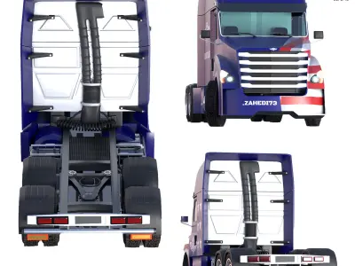 freightliner truck  3D model