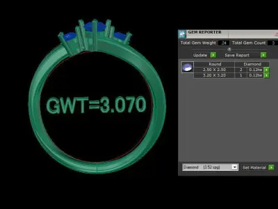 FASION UNIK RING 3D model