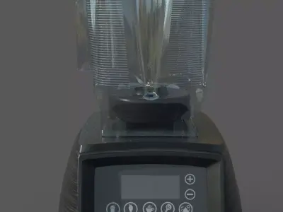 Blender with black cap Low-poly 3D model