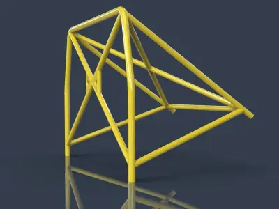 Roll cage V3 -half cage 3D model