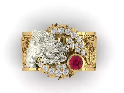 Dragon ring 3 3D print model