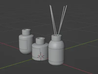 Diffuser in different shapes of glass  LAV 3D model