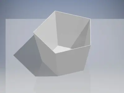 Pentagon Vase Free 3D print model