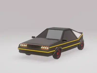 LOWpoly car3d Low-poly 3D model
