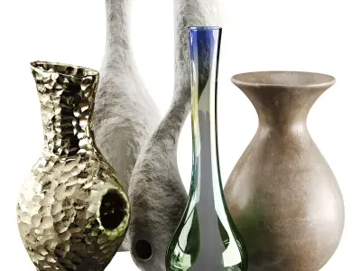 Vase decor Low-poly 3D model shop