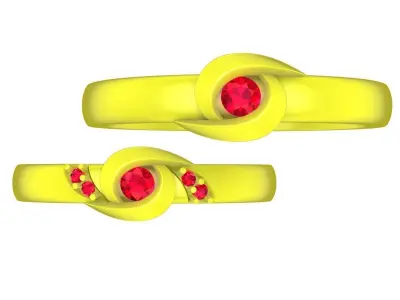 A6226 Fashion Wedding Ring 3D Model 3D print model