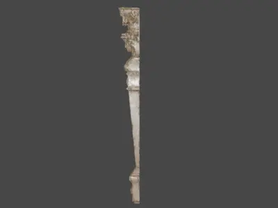 Decorative Statue Pillar 3D model 3D model