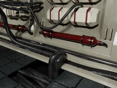 Scifi Corridor Modular 3D model