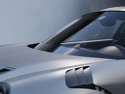 Porsche 911 GT3 Low-poly 3D model