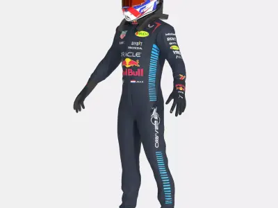 F1 Red Bull Suit 2024 3D model