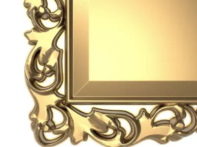 carved frame 3D model 38