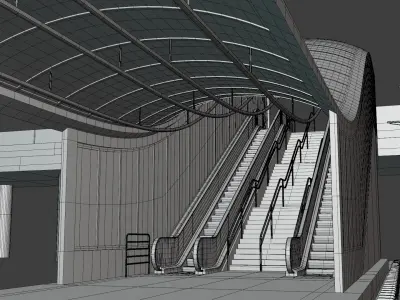 KT8D5 tram stop V 3D model