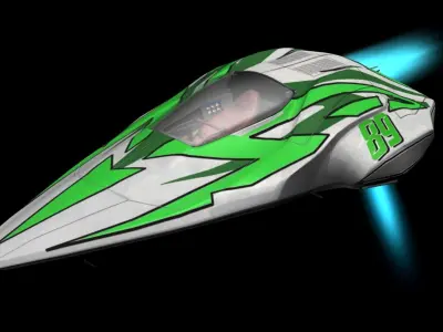 Race Craft Low-poly 3D model