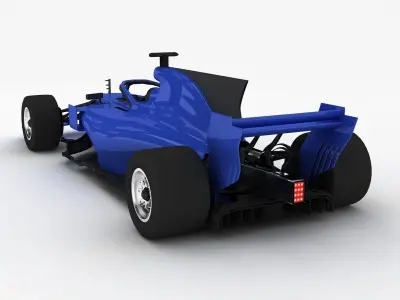 Formula 1 Season 2022 F1 Race Car blue 3D model