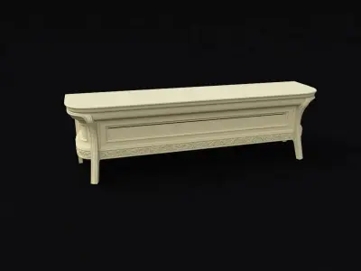 cabinet and mirror 3D model