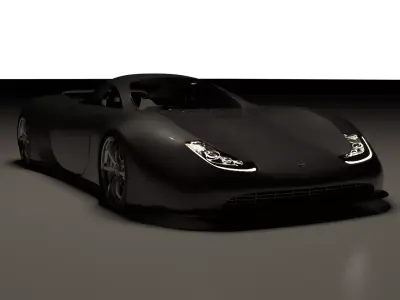 Falcon F1 Electric Concept Car 3D model