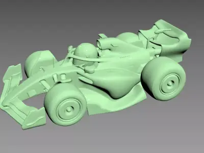 Alpine A522 F1 toystyle 3dprint 3D print model