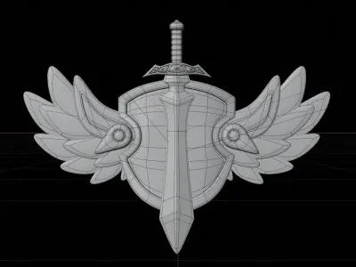 Platinum Tier 3D Illustration 3D model