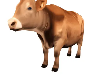 Farm Domestic Animals Bundle - 7 Set Models Low-poly 3D model