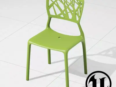 Viento Dining Chair UE4 3D model