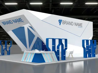 Exhibition Booth Stand stall 3D model  3D model